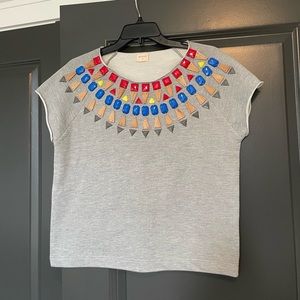 Heavy Beaded Boxy Tee